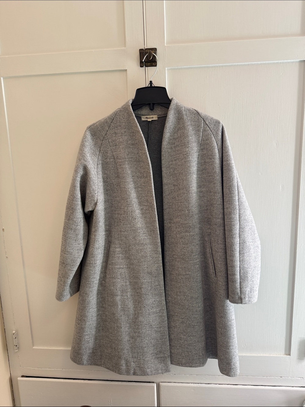 Madewell Heather Gray Wool-Blend Coat